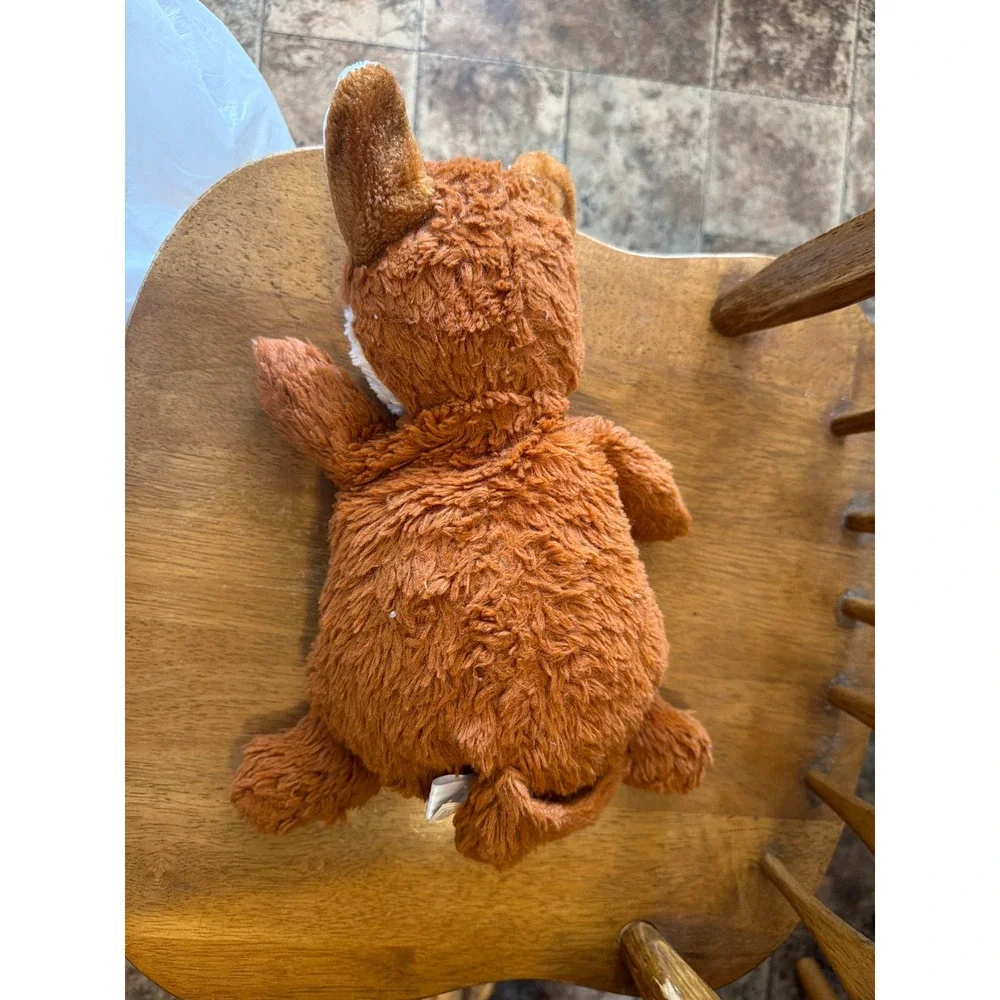 Manhattan Toy Company 2016 Rust Orange Shaggy Fox Plush Weighted Bottom Woodland
